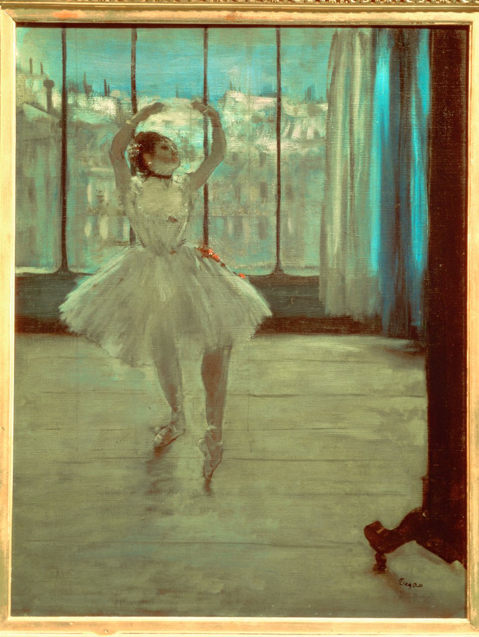 Dançarino em frente a uma janela de Edgar Degas