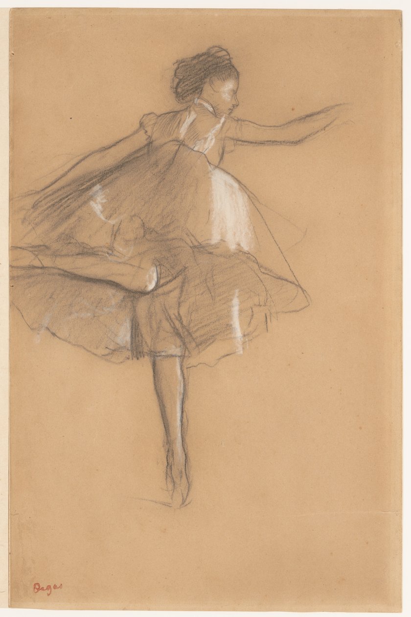 Bailarina nas pontas dos pés de Edgar Degas