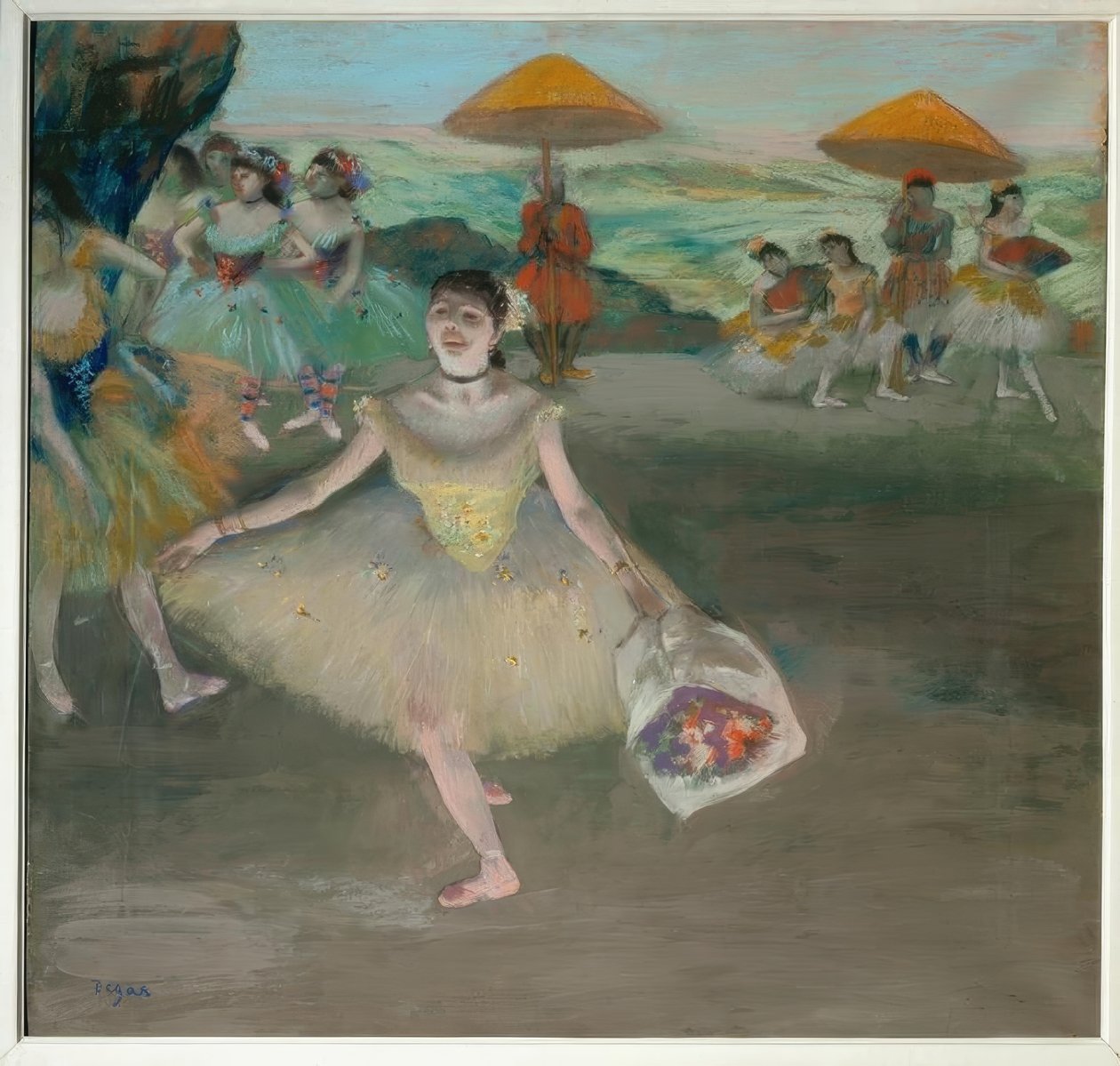 Dançarina no palco de Edgar Degas