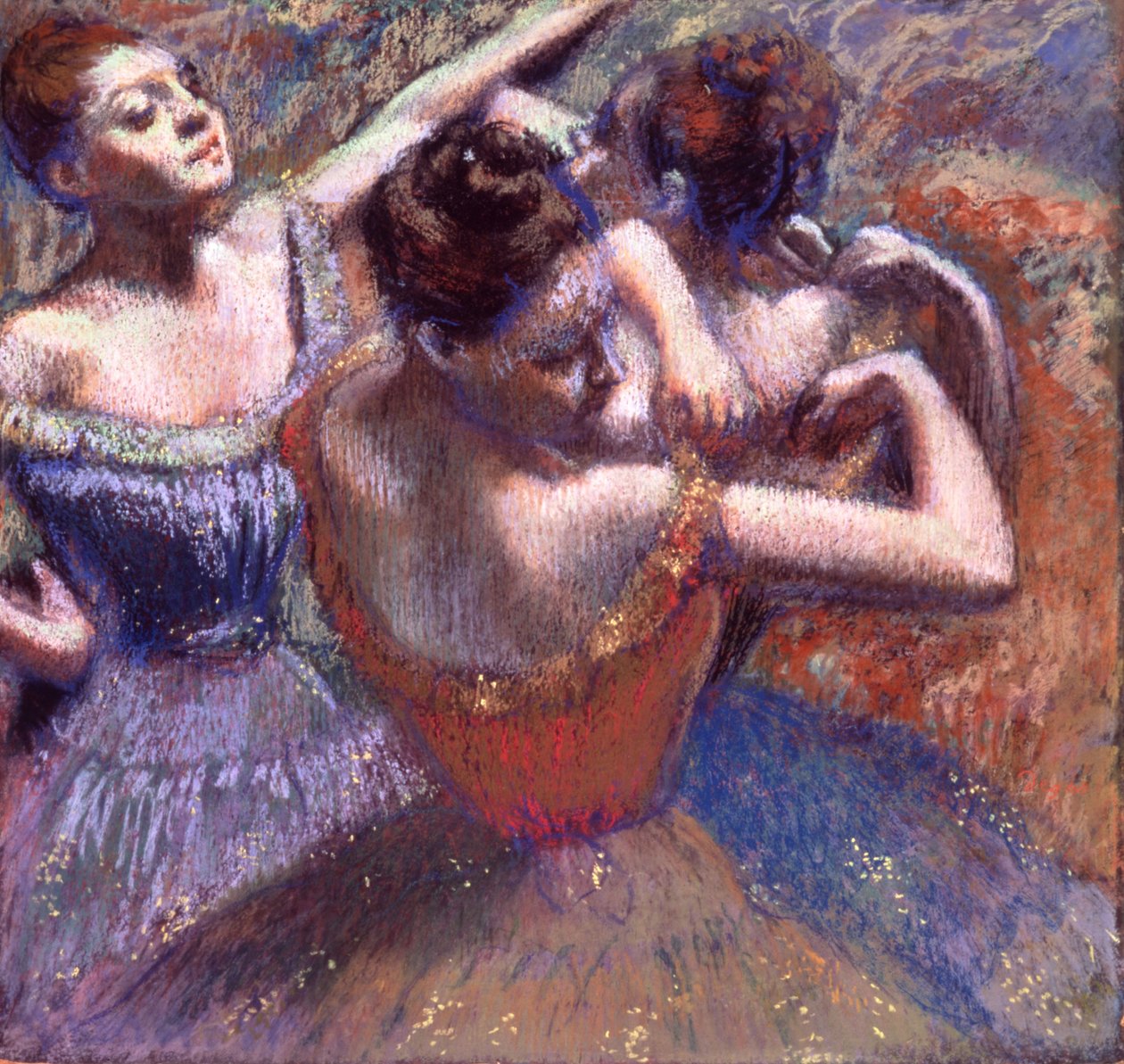 Dançarinos de Edgar Degas