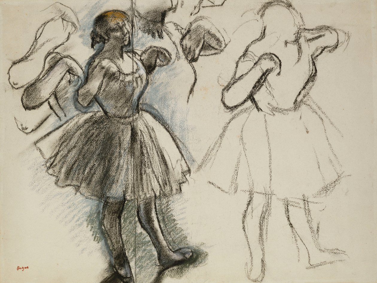 Dançarinos; Dançarinos, de Edgar Degas