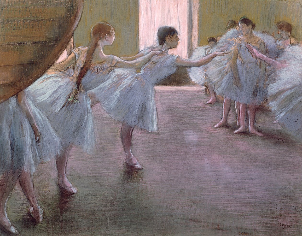 Dançarinos no ensaio, de Edgar Degas