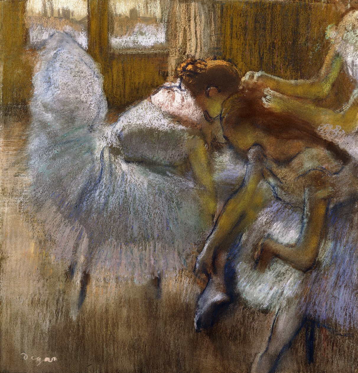 Dançarinos em repouso, c.1885 de Edgar Degas