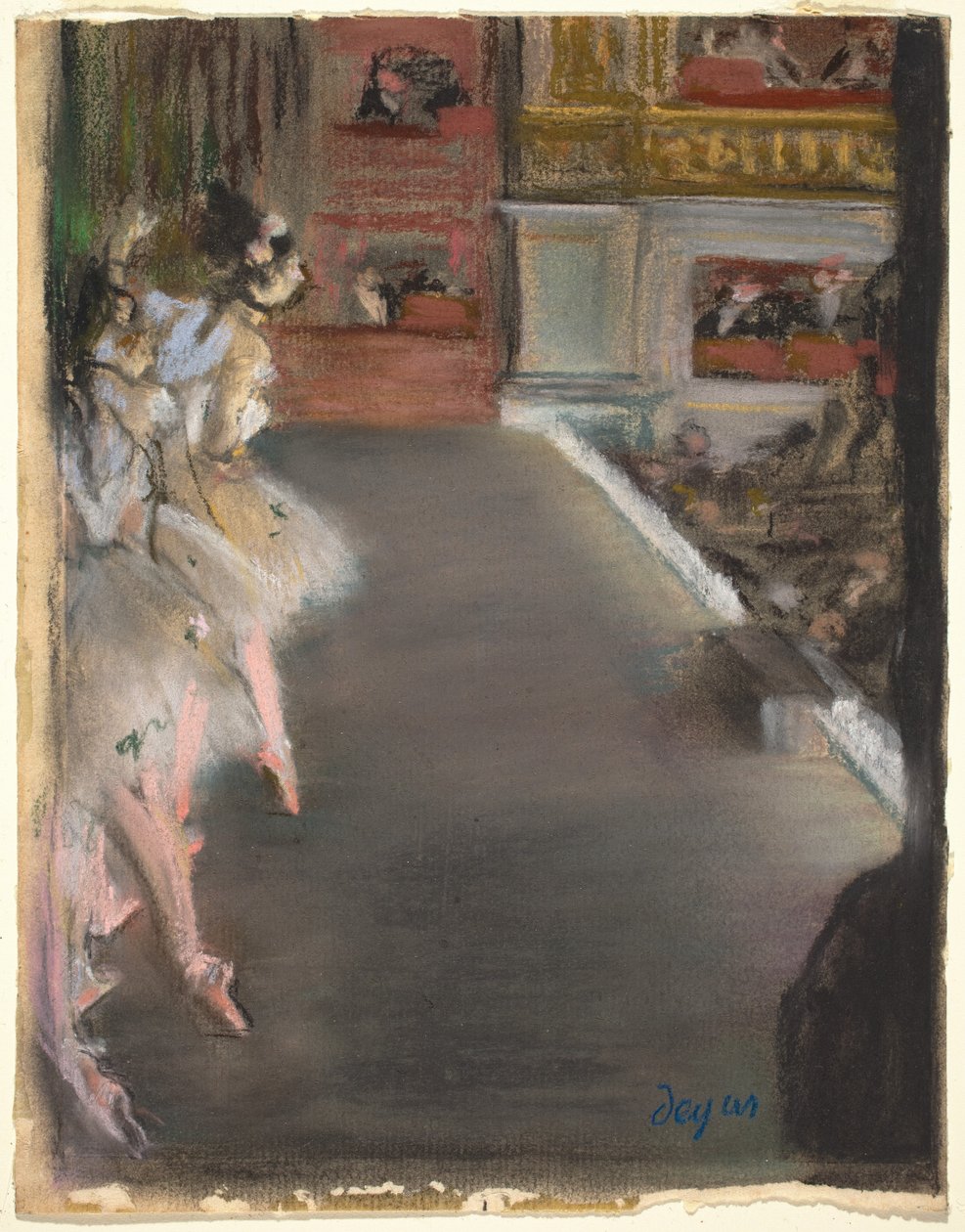 Dançarinos no Old Opera House de Edgar Degas