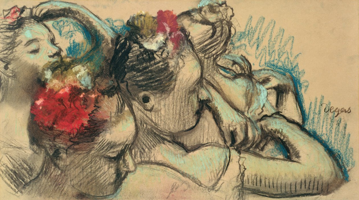 Dancers, c.1896-8 (pastel sobre papel) de Edgar Degas