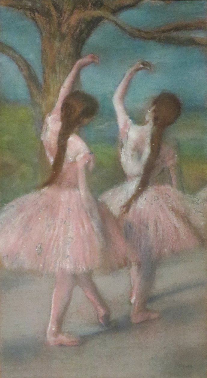 Bailarinas em cor-de-rosa de Edgar Degas