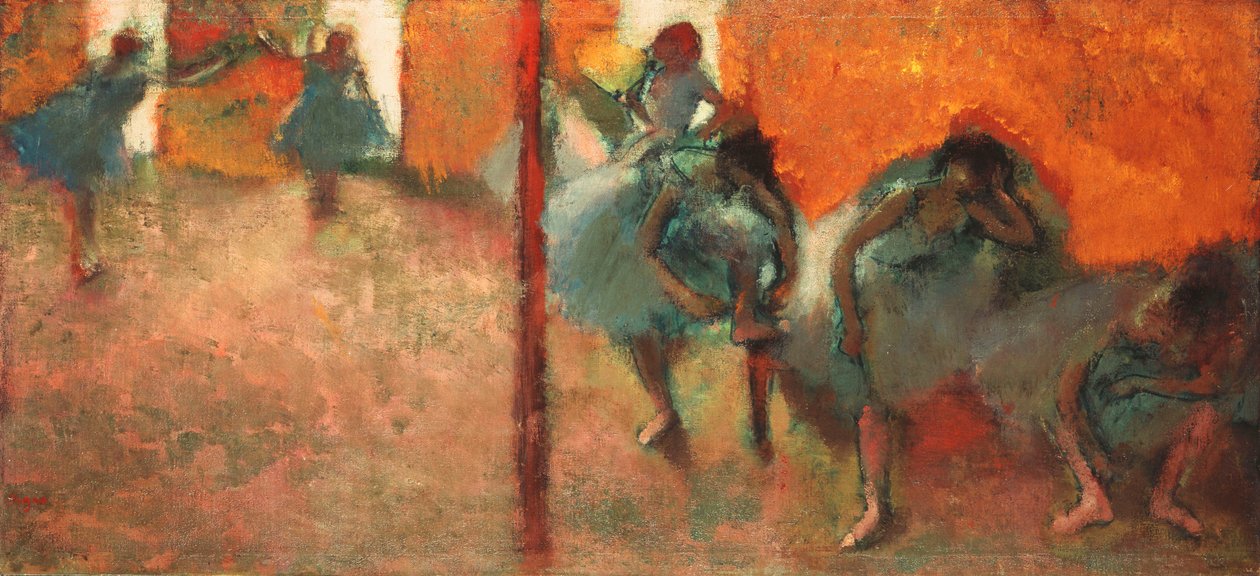 Dançarinos em um estúdio, 1900-05 de Edgar Degas