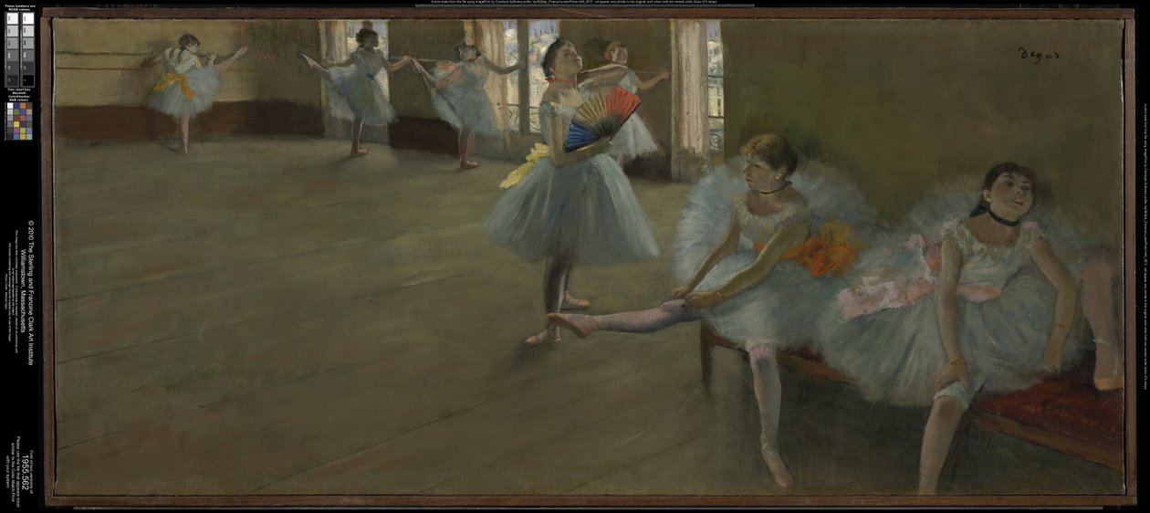 Bailarinos na sala de aula de Edgar Degas