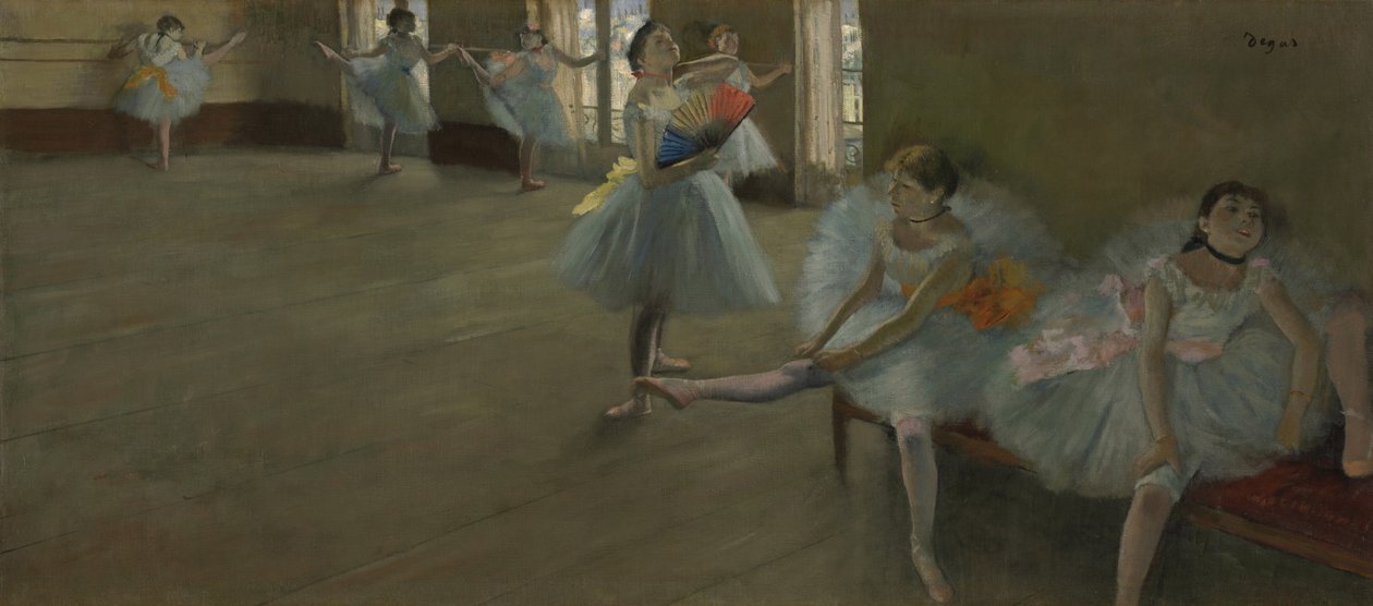 Dançarinos na sala de aula, c.1880 de Edgar Degas
