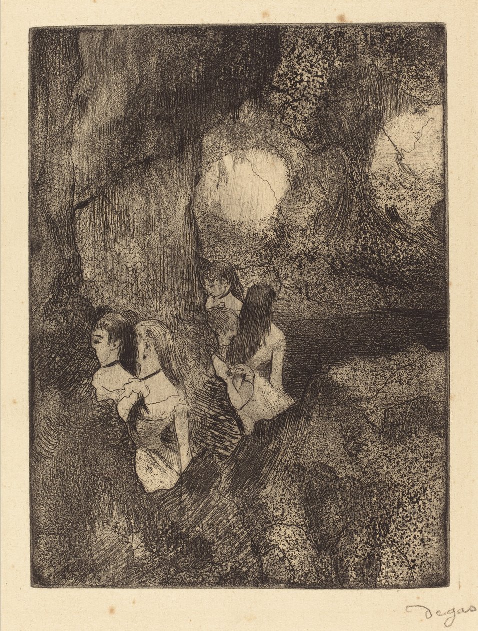 Dançarinos nas asas de Edgar Degas