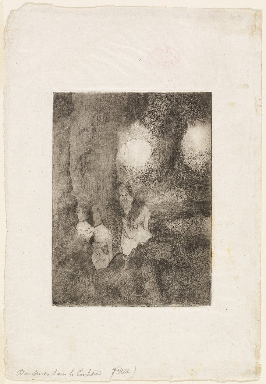 Dançarinos nas asas de Edgar Degas