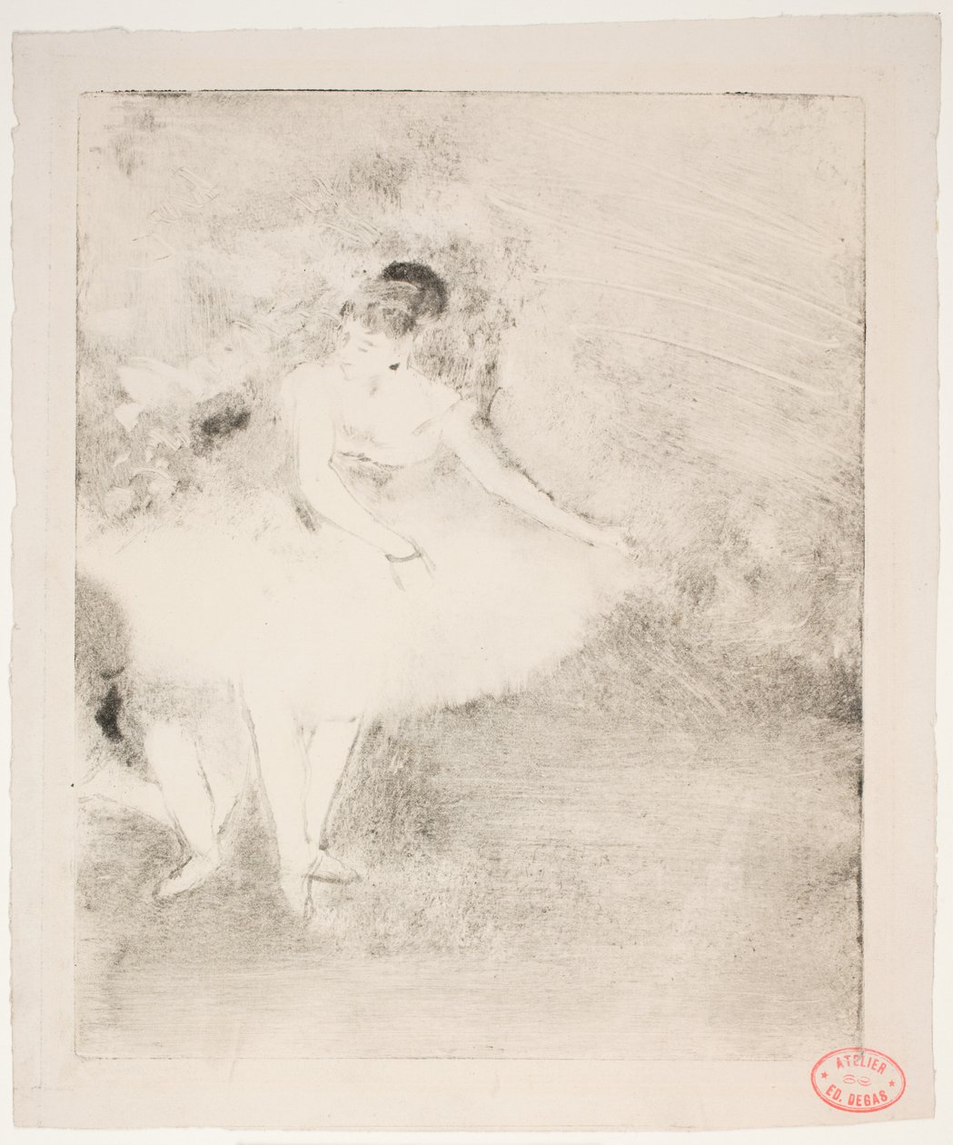 Dançando no palco de Edgar Degas
