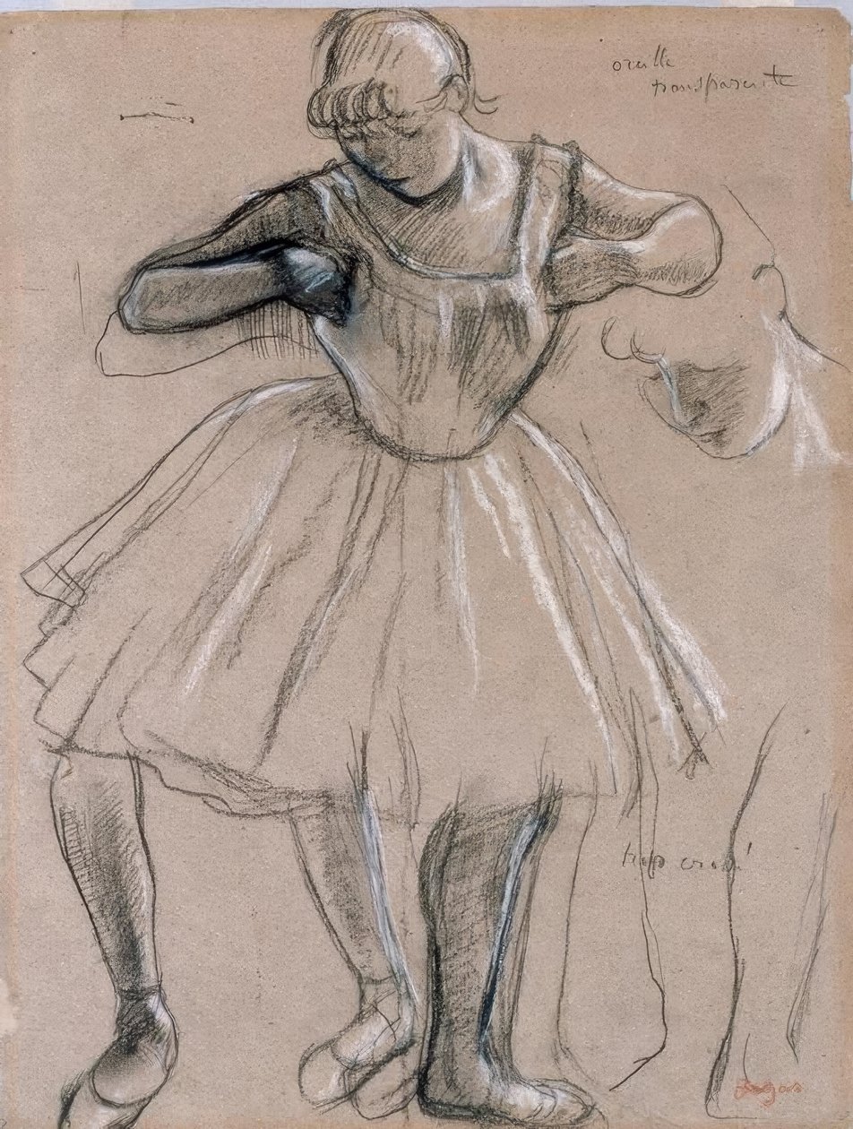 Dançarino em pé de Edgar Degas