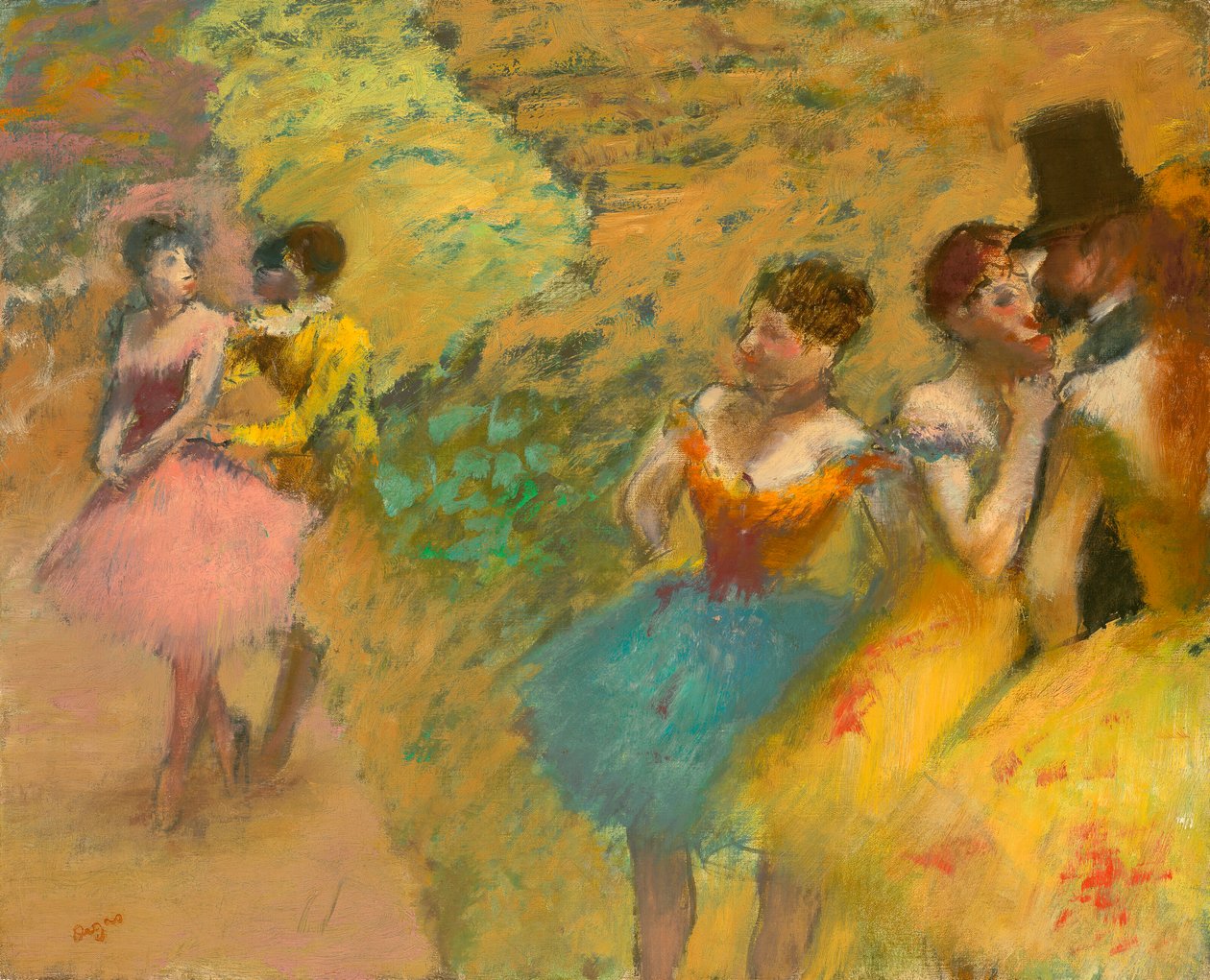 Bailarinos (nos bastidores da Ópera) de Edgar Degas