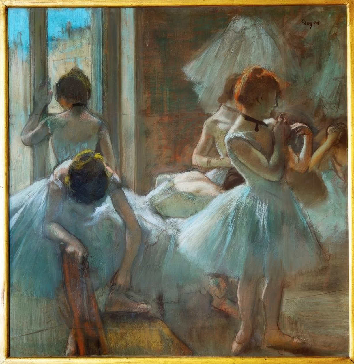 Dançarinos descansando de Edgar Degas