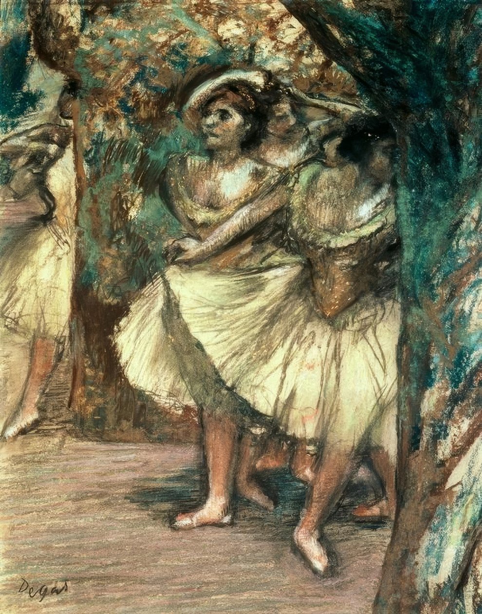 Dançarinos em verde de Edgar Degas