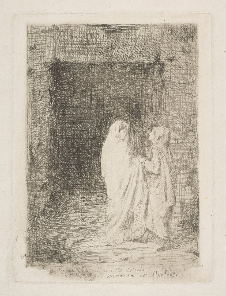 Dante e Virgílio, 1857. de Edgar Degas