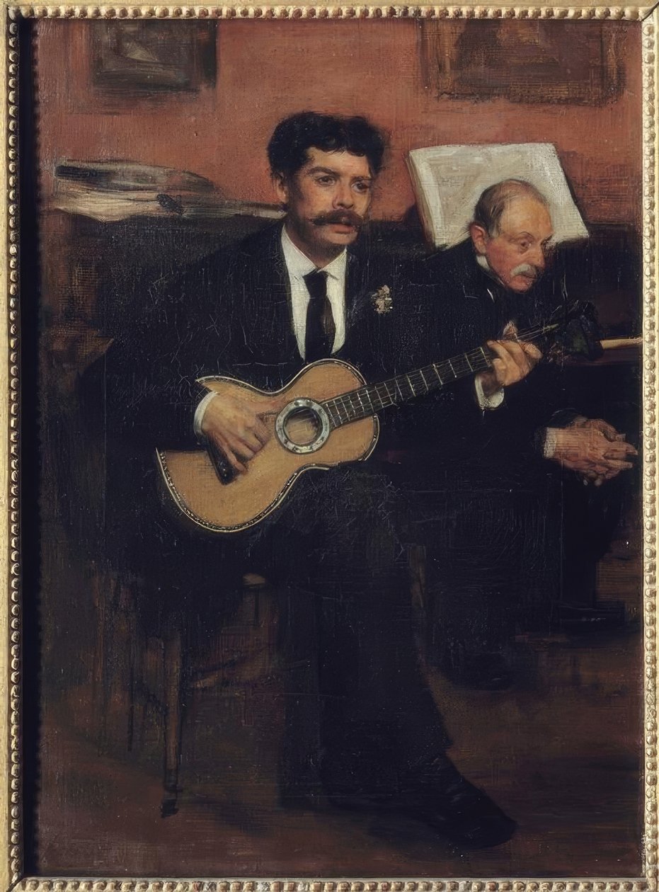 O tenor espanhol Lorenzo Pagans (1838-1883) e o Vate de Edgar Degas