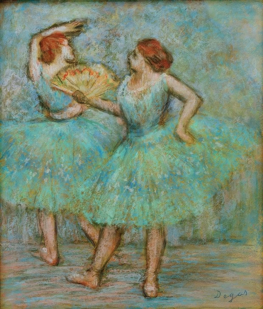 Dois dançarinos de Edgar Degas
