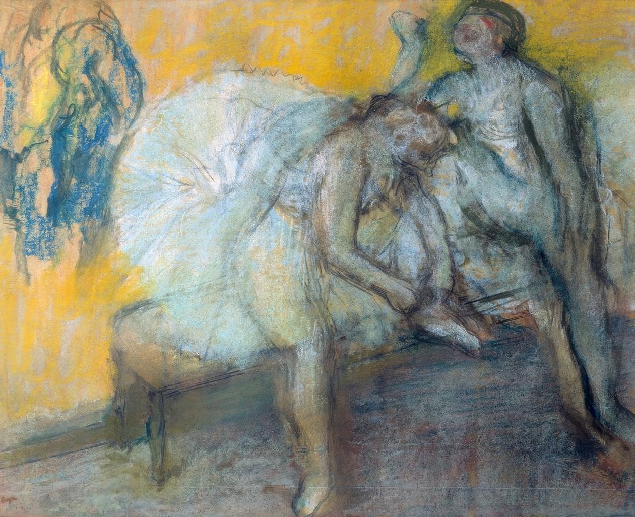 Dois dançarinos descansando de Edgar Degas