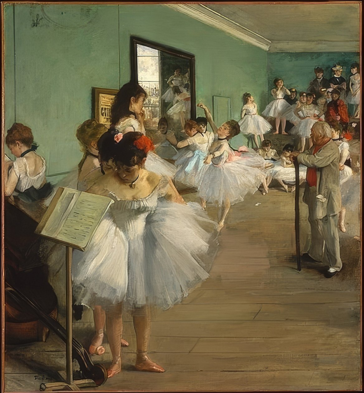 A aula de dança. 1874 de Edgar Degas