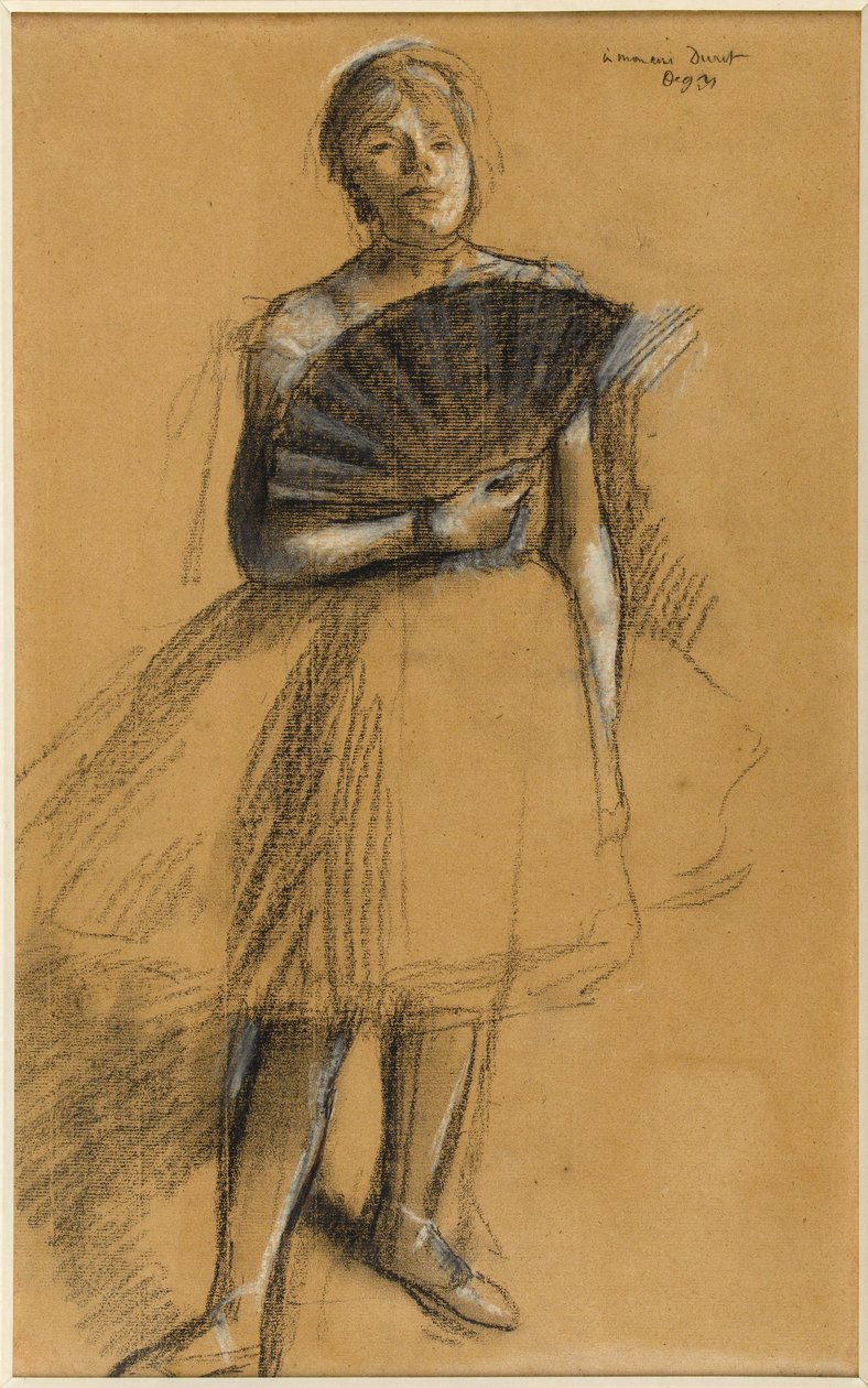 Frau mit Fächer de Edgar Degas