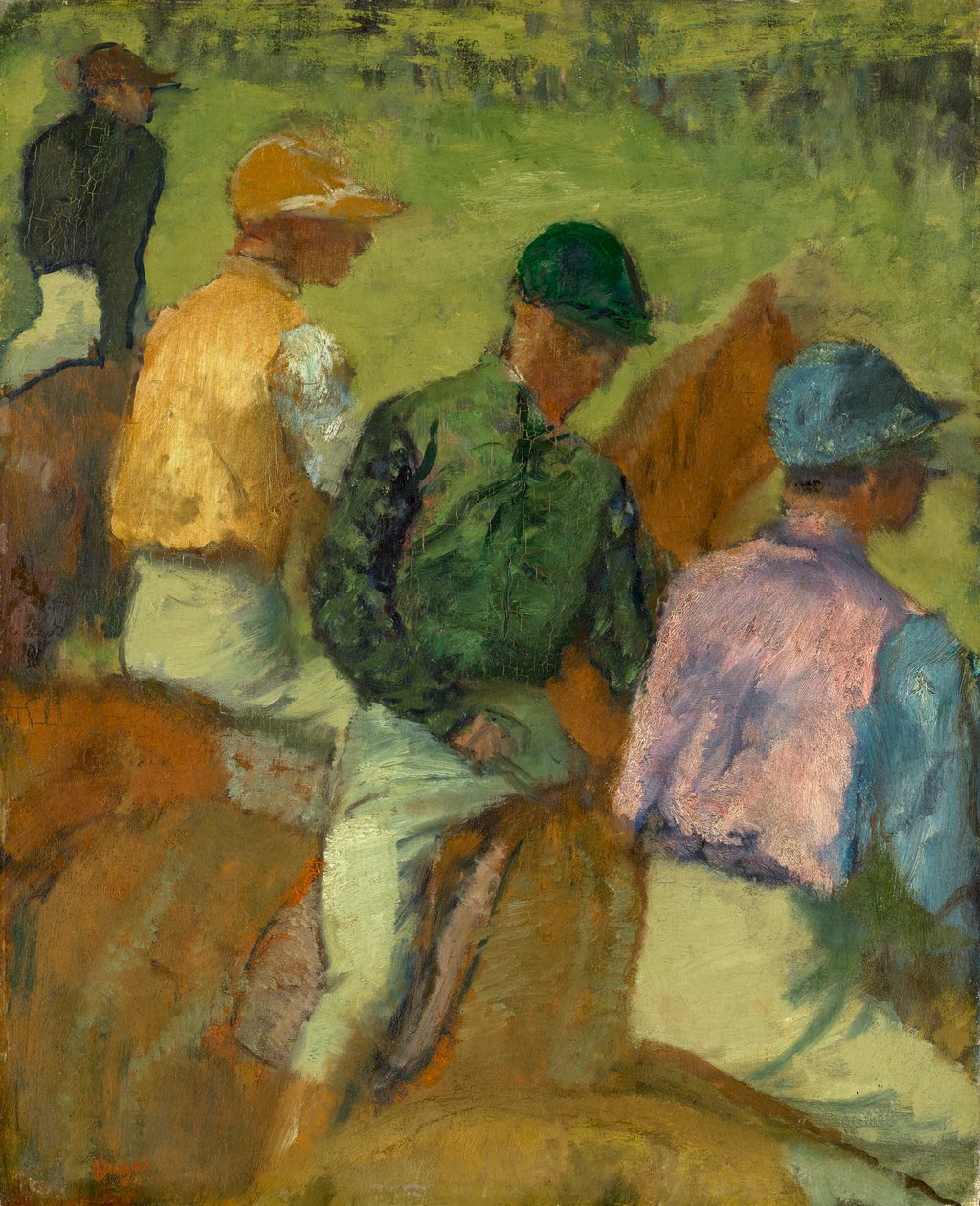 Quatro Jockeys de Edgar Degas