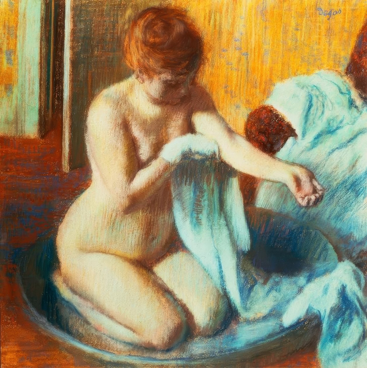 Mulher na banheira de Edgar Degas