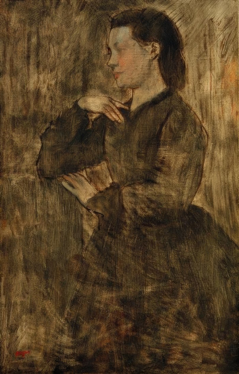 retrato da mulher de Edgar Degas
