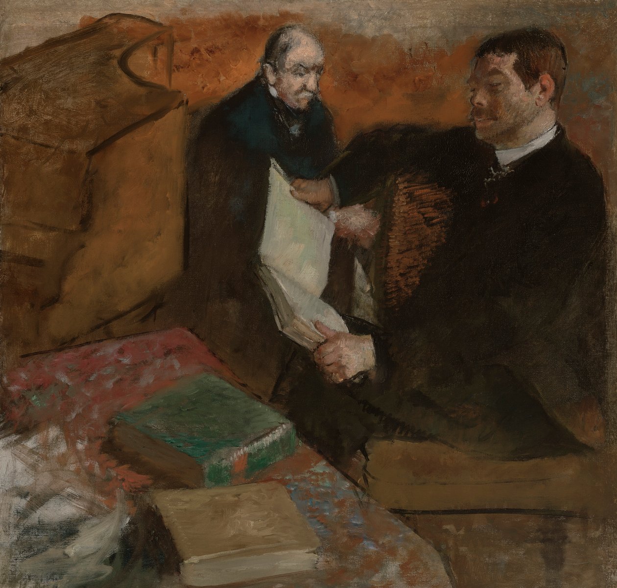 Francês: Pagãos e o pai de Degas de Edgar Degas