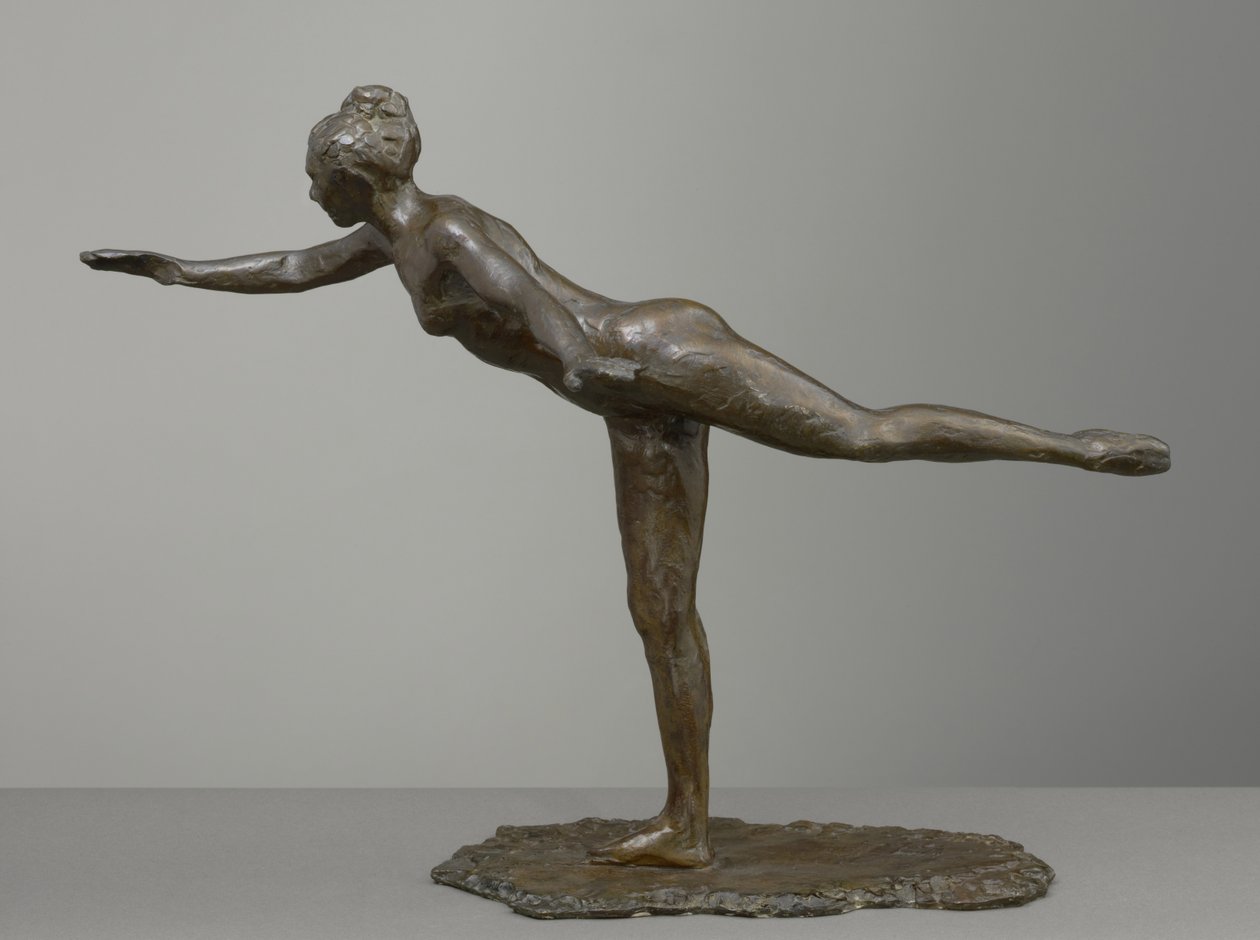 Grand Arabesque, Segunda Vez, modelado c.1880s, elenco 1919-21 de Edgar Degas