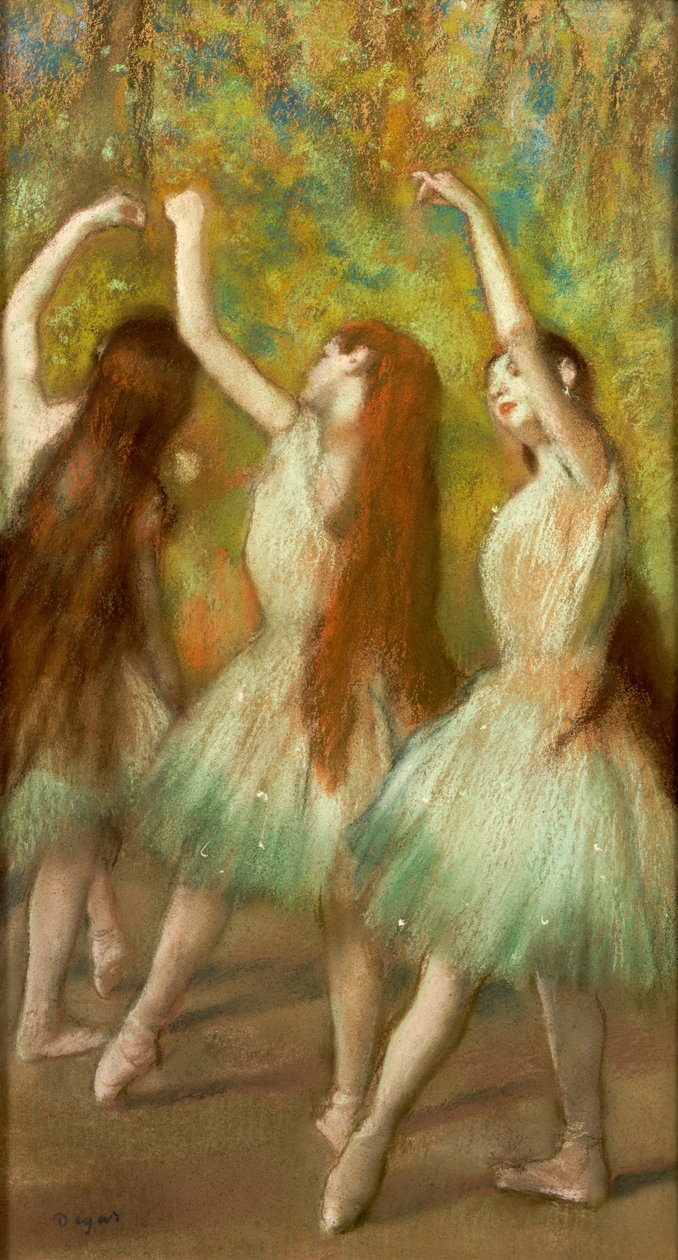 Dançarinos Verdes, 1878 de Edgar Degas