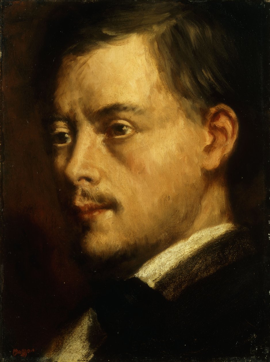Cabeça de um homem; Cabeça de homem, c.1864 de Edgar Degas