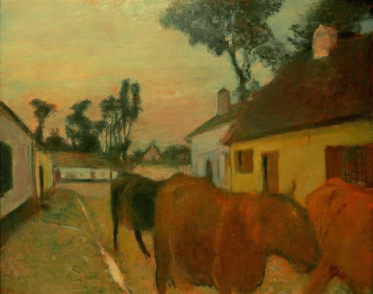 Regresso a casa do rebanho de Edgar Degas