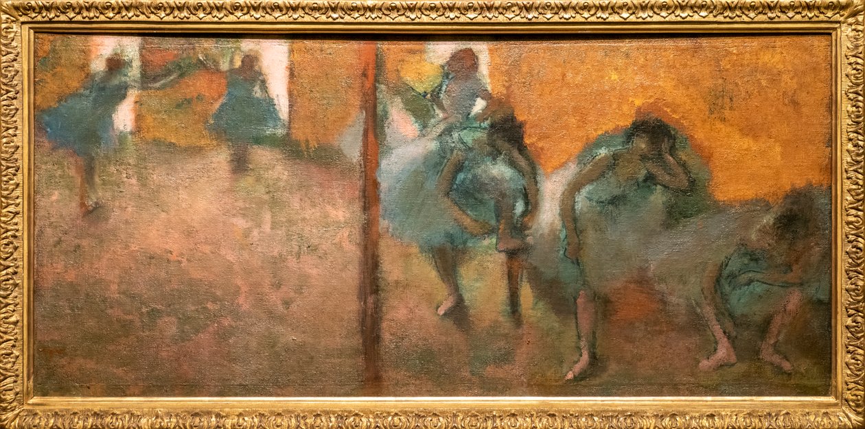 Dançarinos caseiros. Por volta de 1900-1905. Óleo sobre tela. de Edgar Degas