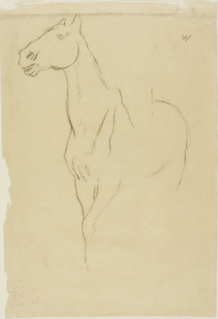 Cavalo transformado em três quartos de Edgar Degas
