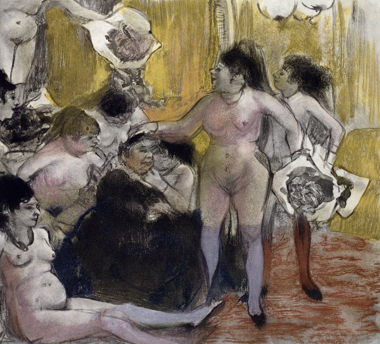 Ilustração de "The Tellier House", de Guy de Maupassant (1850-93) gravada por Maurice Potin, 1933 de Edgar Degas