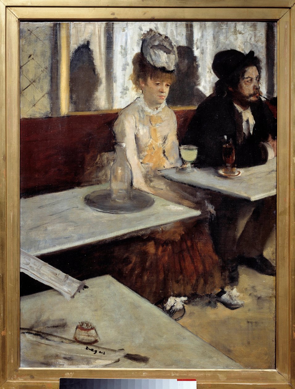 Em um café também diz "Absinto" Pintura de Edgar Degas (1834-1917) 1875-1876 Sol. 92x68 m. Paris, Musee d