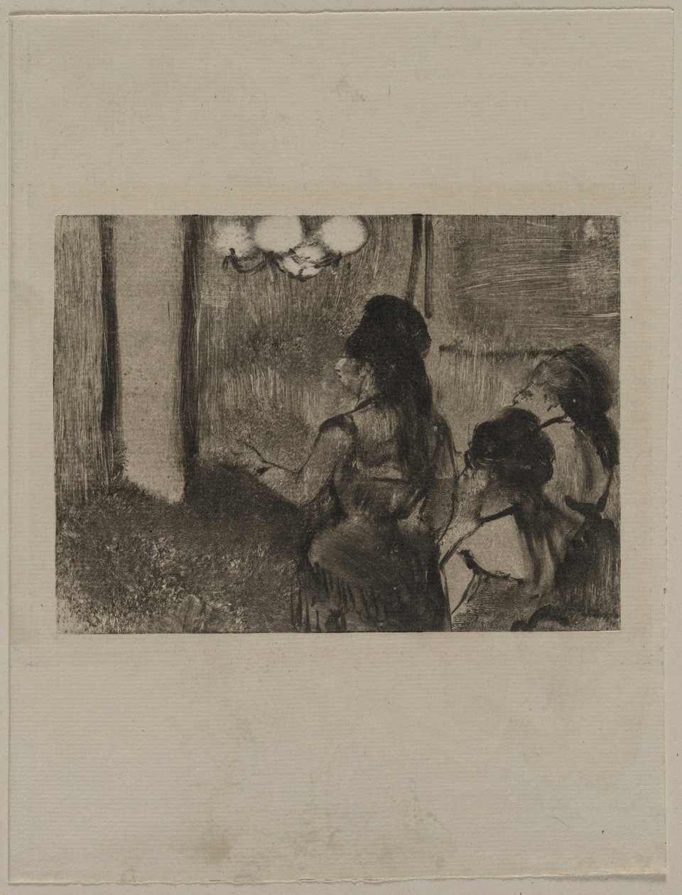 No salão, c. 1880s. de Edgar Degas