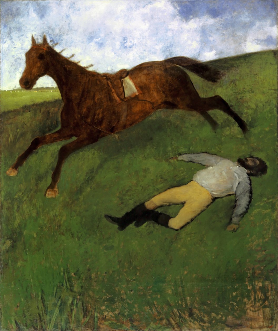 Jóquei Ferido, 1896-98 de Edgar Degas