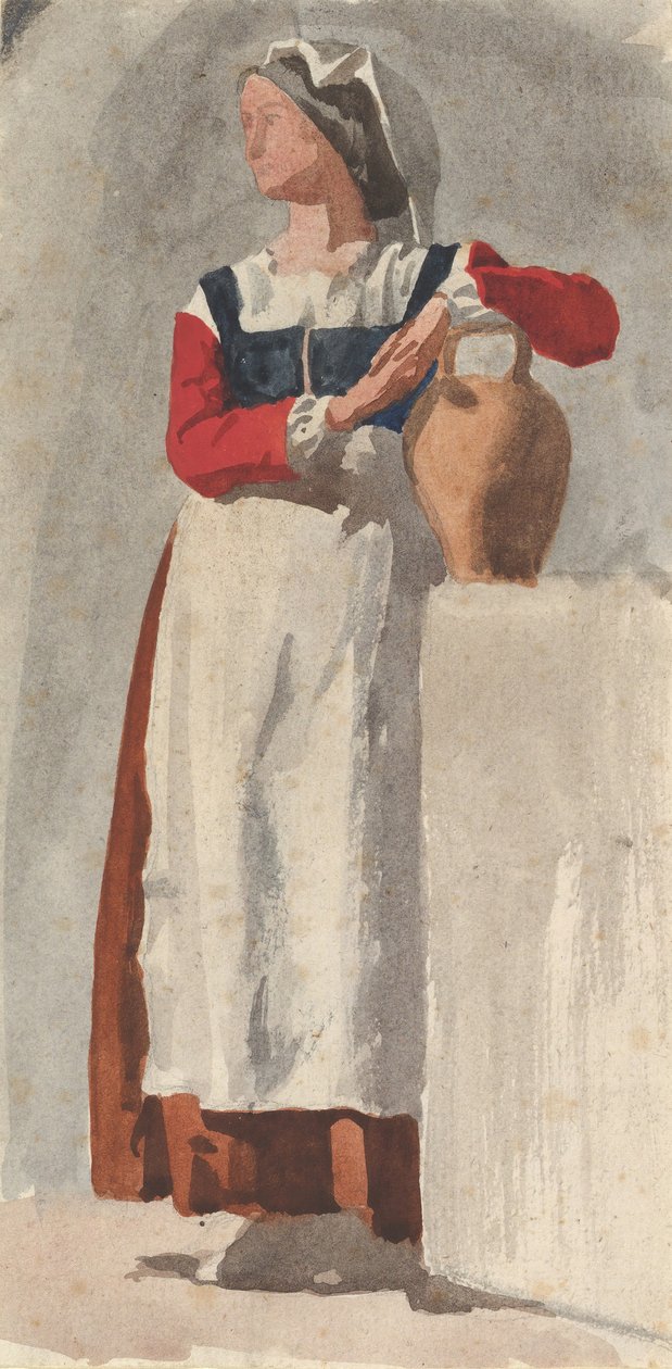 Mulher Italiana, ca. 1856-57. de Edgar Degas.