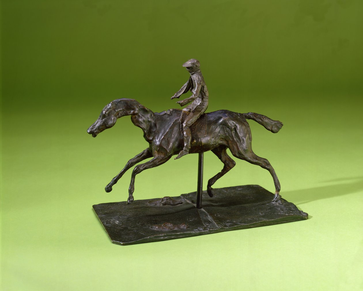 Jockey em um cavalo (bronze) de Edgar Degas
