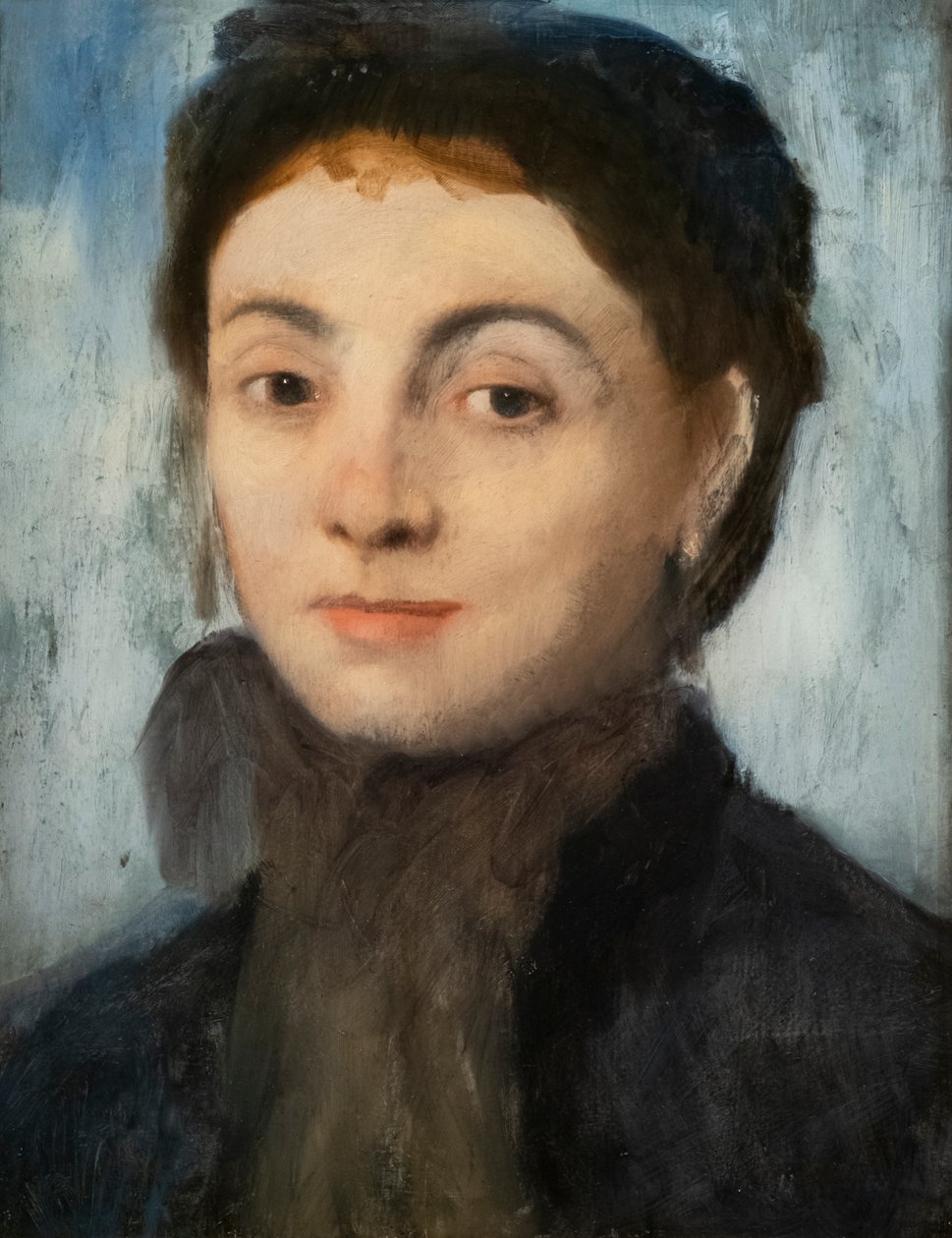 Josephine Gaujelin. 1867. Óleo sobre tela. de Edgar Degas