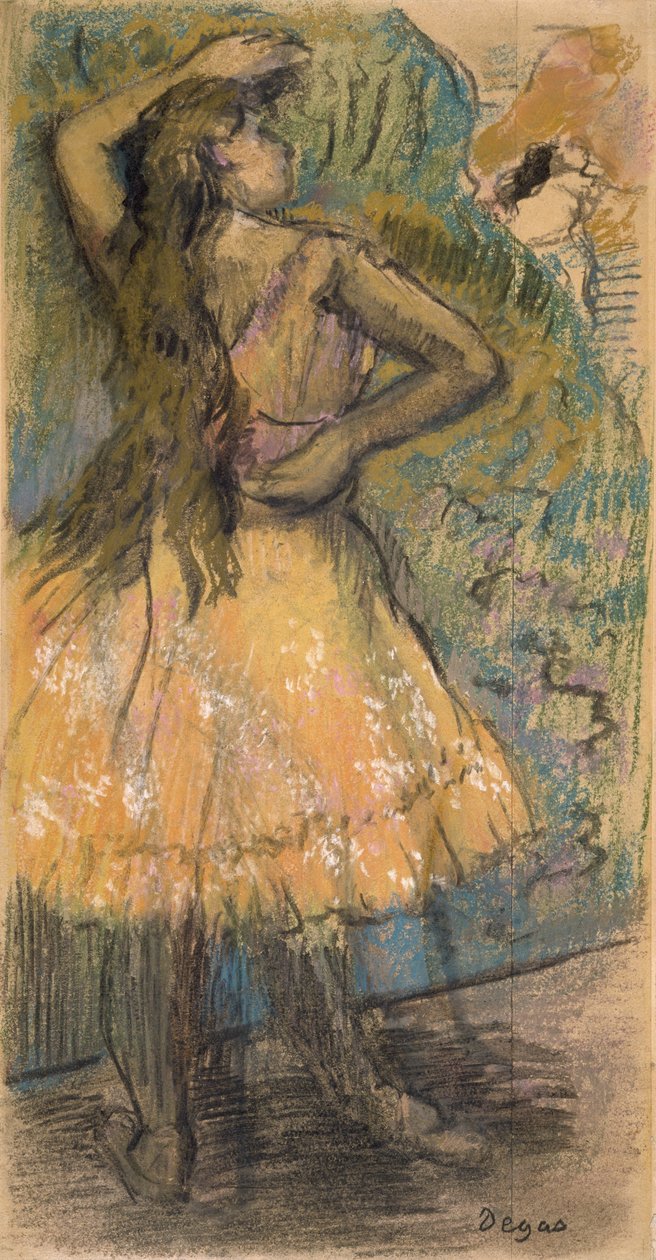A Bailarina, c.1888 (pastel sobre papel) de Edgar Degas