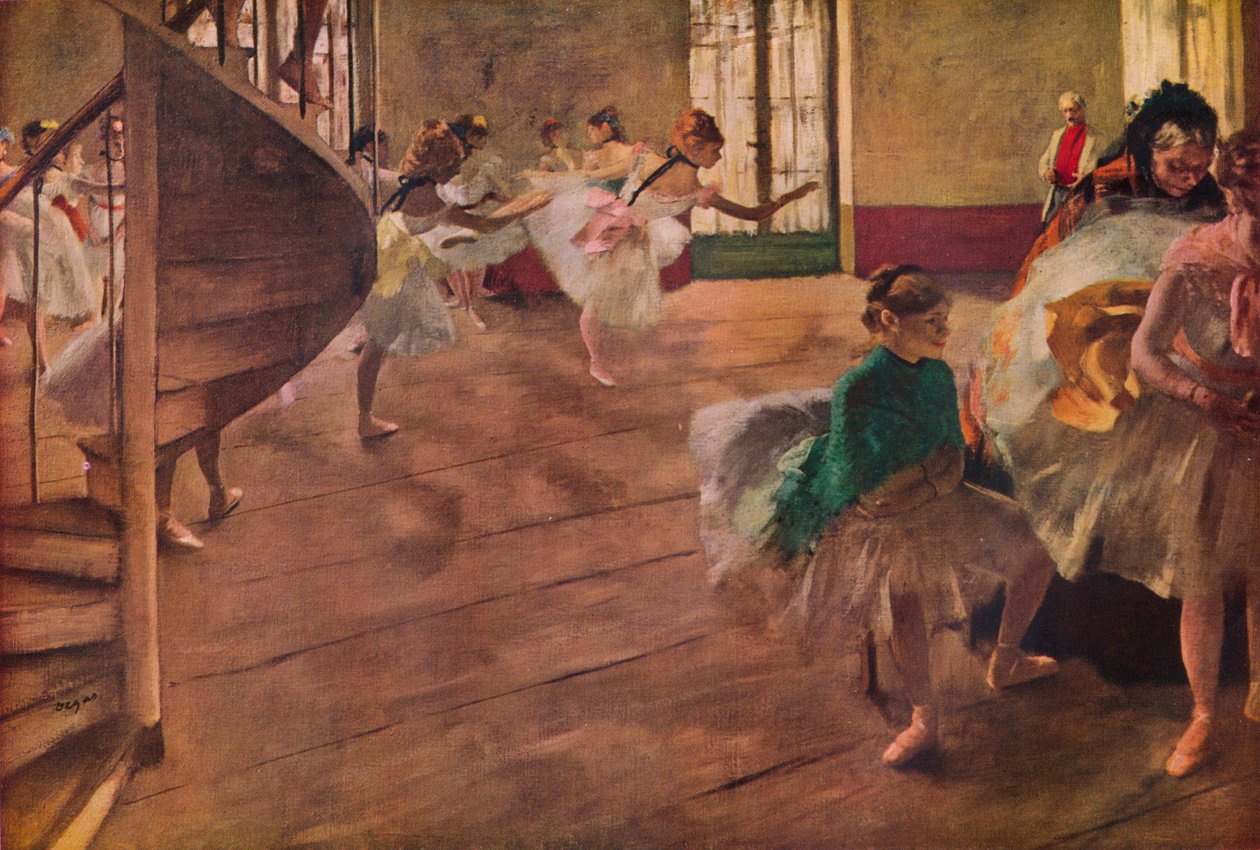 La Repetition, 1877 de Edgar Degas