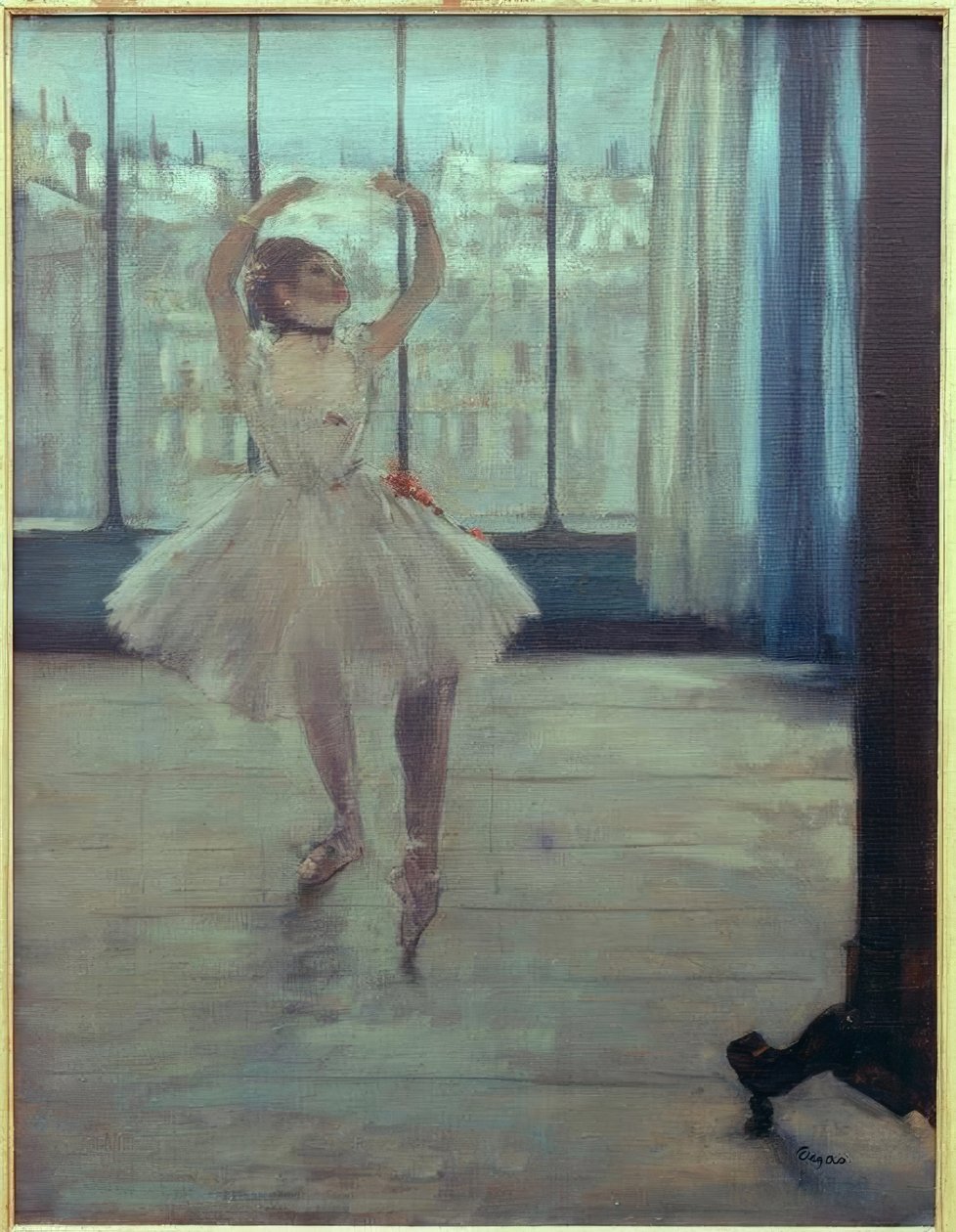 A dançarina no fotógrafo de Edgar Degas