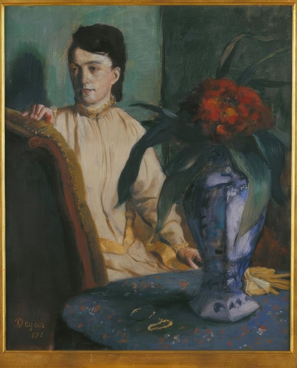 A mulher com o potiche de Edgar Degas