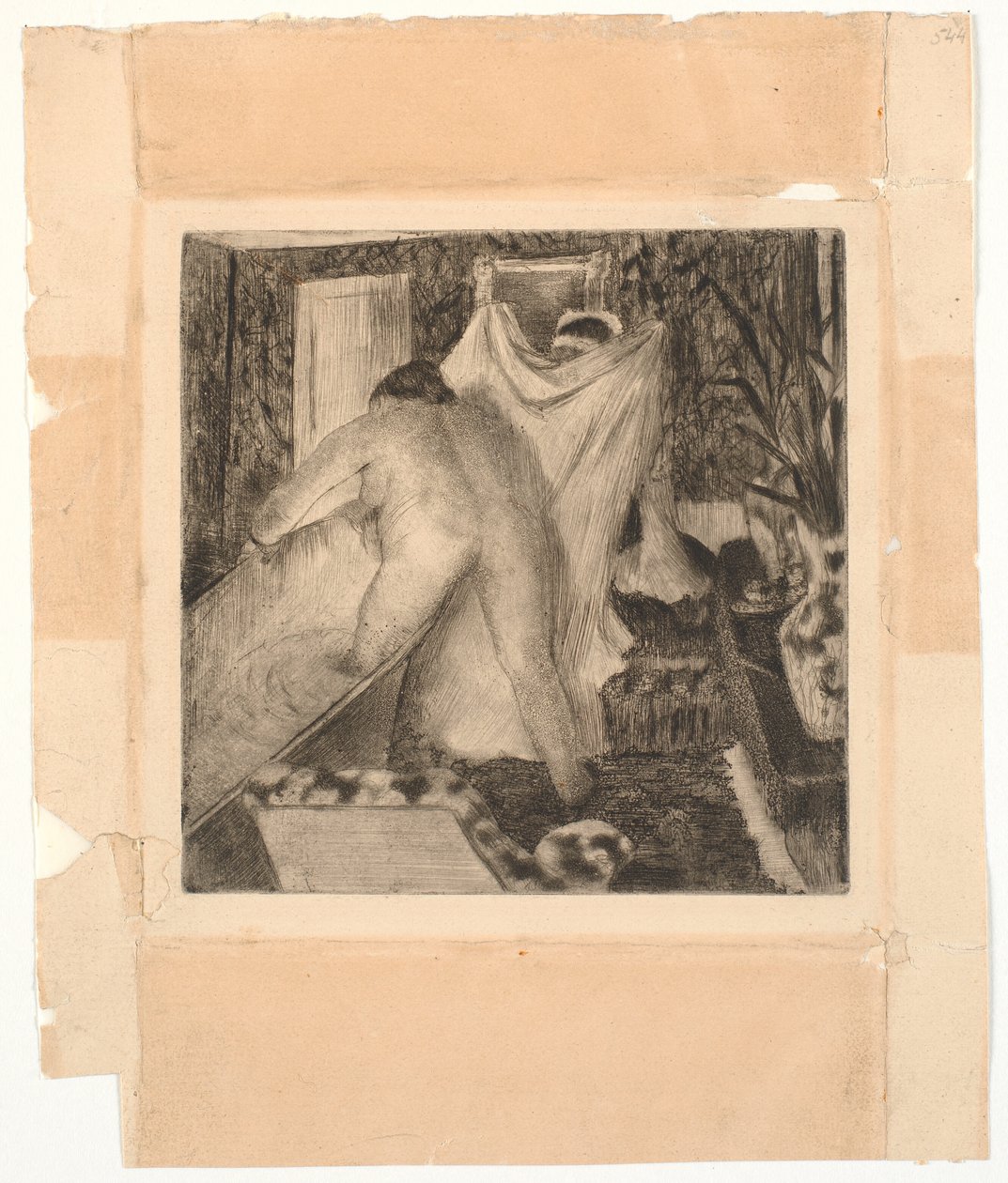 Saindo do banho de Edgar Degas