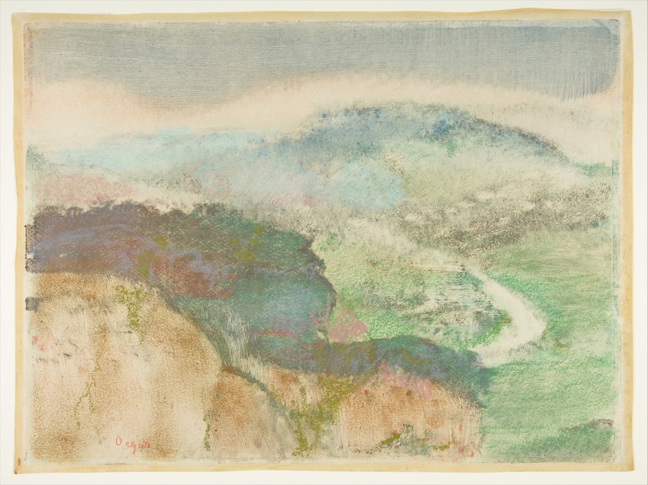 Paisagem, 1892. de Edgar Degas