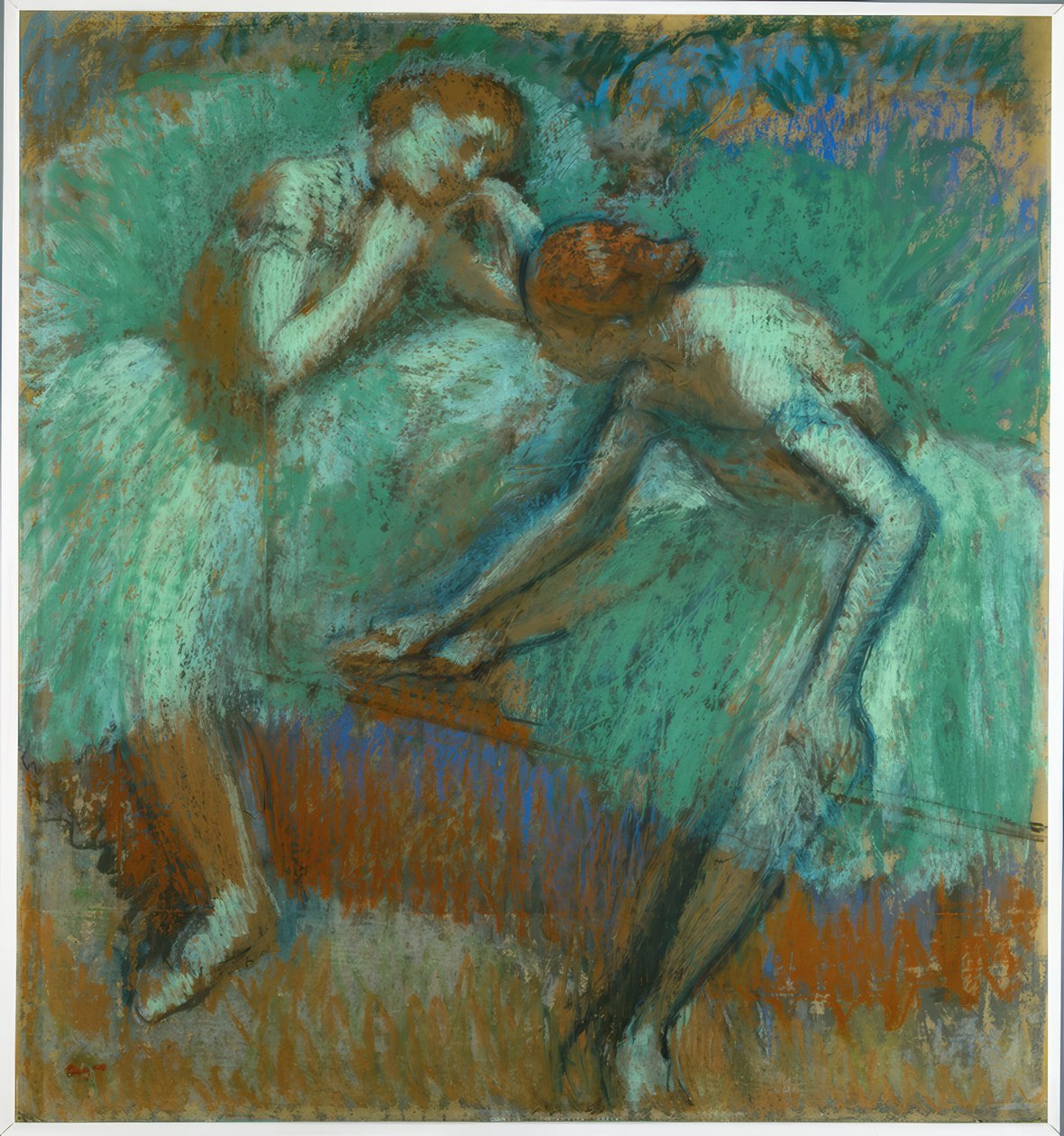 Os grandes dançarinos verdes de Edgar Degas